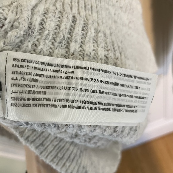 Abercrombie & Fitch Y2K Soft Cable Knit Turtleneck Vintage Sweater Size M - Picture 5 of 5